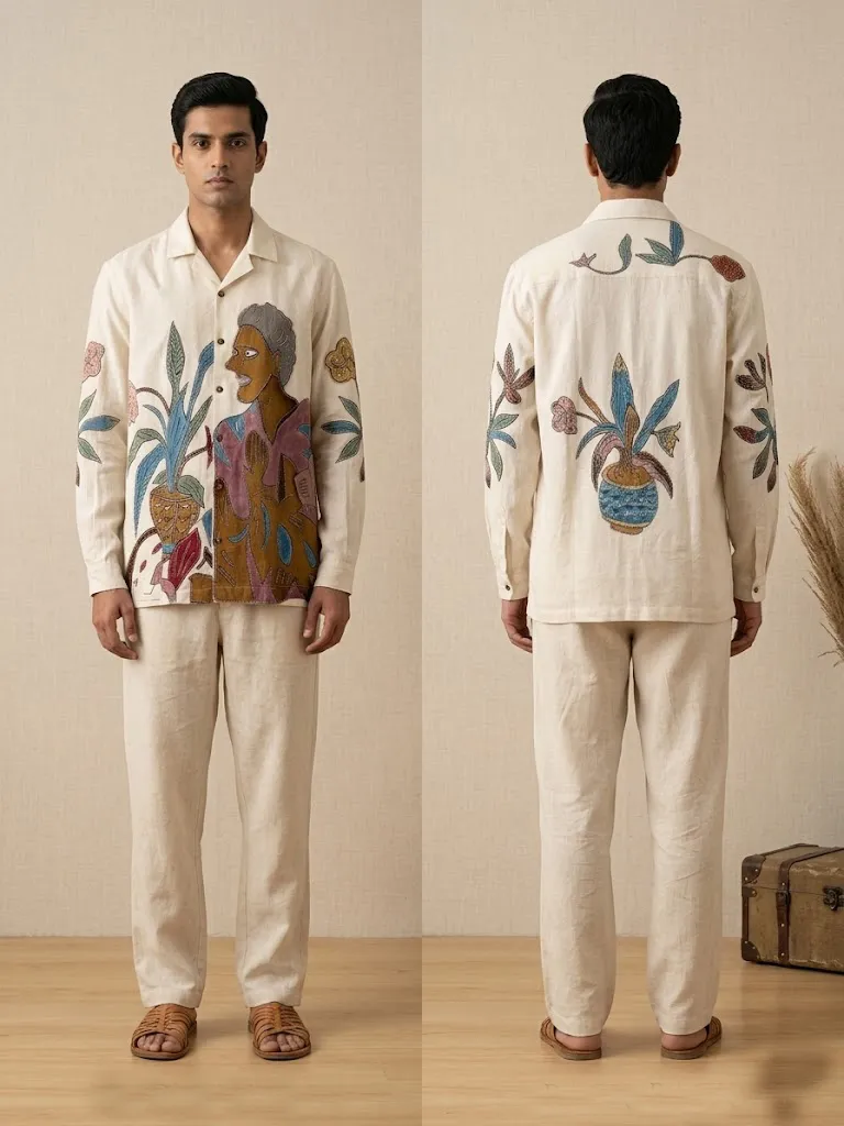 The Modern Masterpiece: A Symphony of Natural Pigments (FREE SIZE)